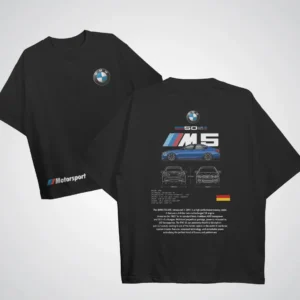 BMW M5 Printed T-Shirt for Men & Women | Premium Cotton Car Lover Tee