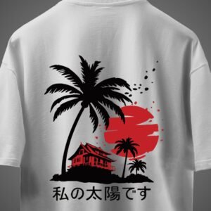 Palm Tree Oversized Tee