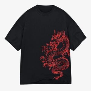 Red Dragon Oversized Tee