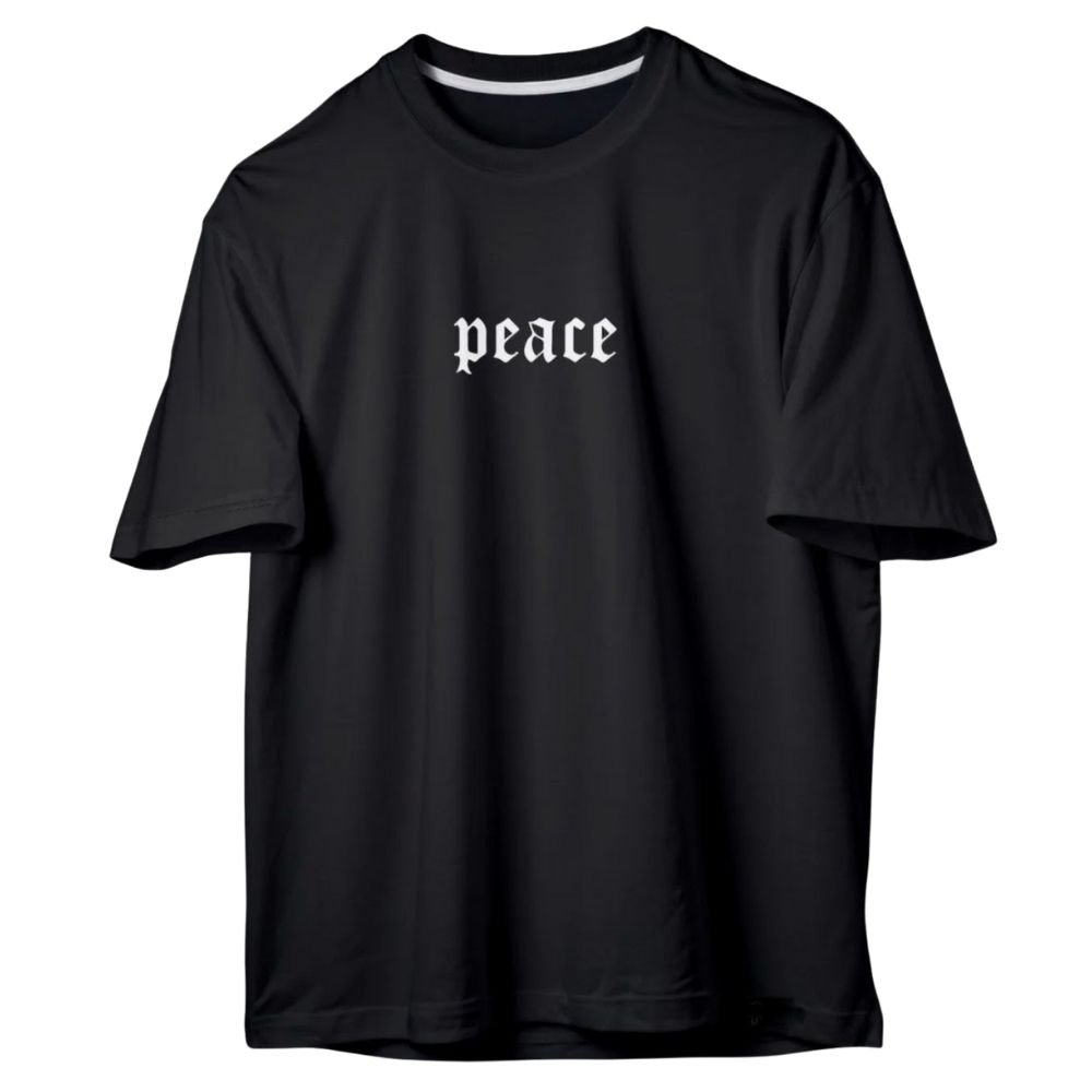 Peace Gothic Oversized Streetwear Tee