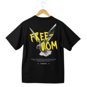 Freedom Dove Graphic Oversized Tee