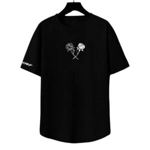 Twin Roses Minimalist Graphic Tee