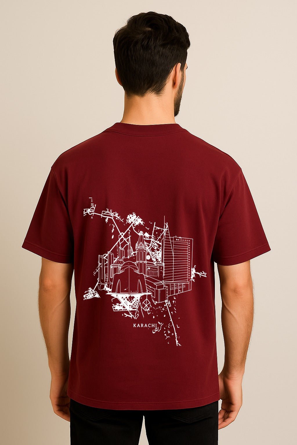 Karachi: Two Sides Oversized Tee - Image 6