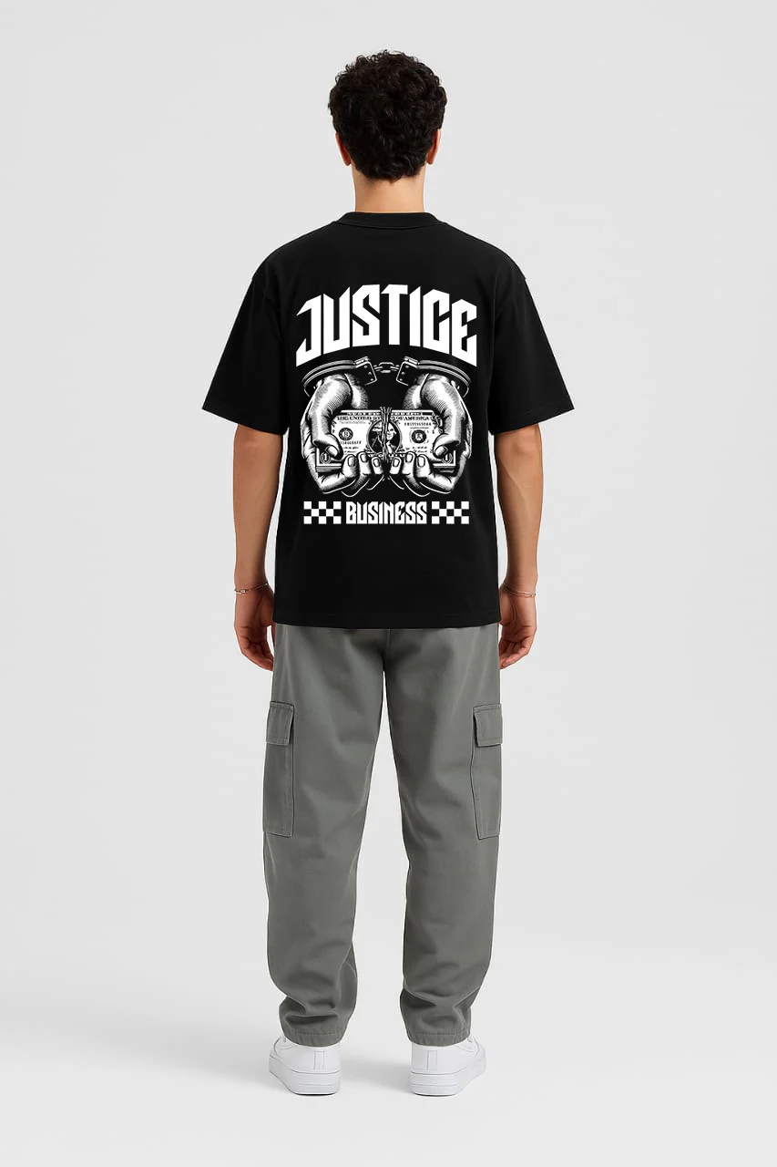 Justice Business Oversized Tee