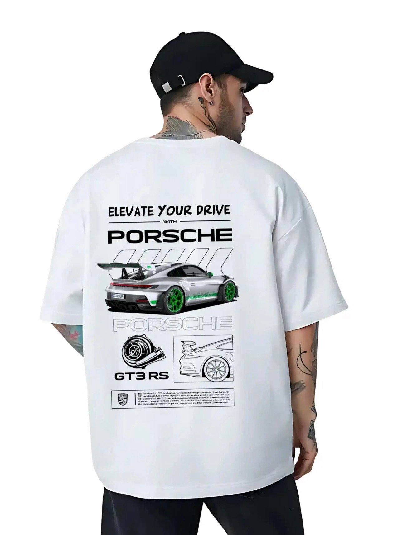 Porsche "Elevate Your Drive" Oversized Tee
