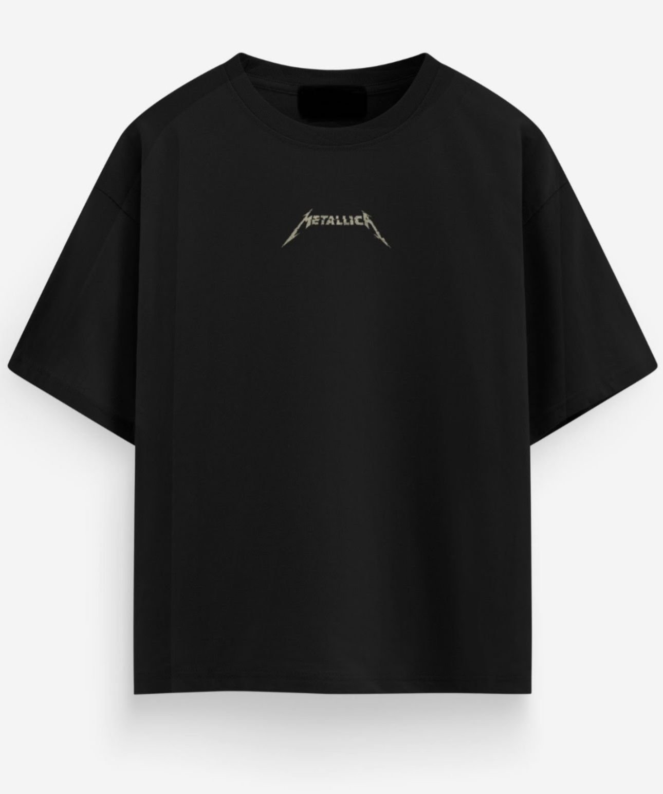 Metallic Skull Oversized Tee - Image 2