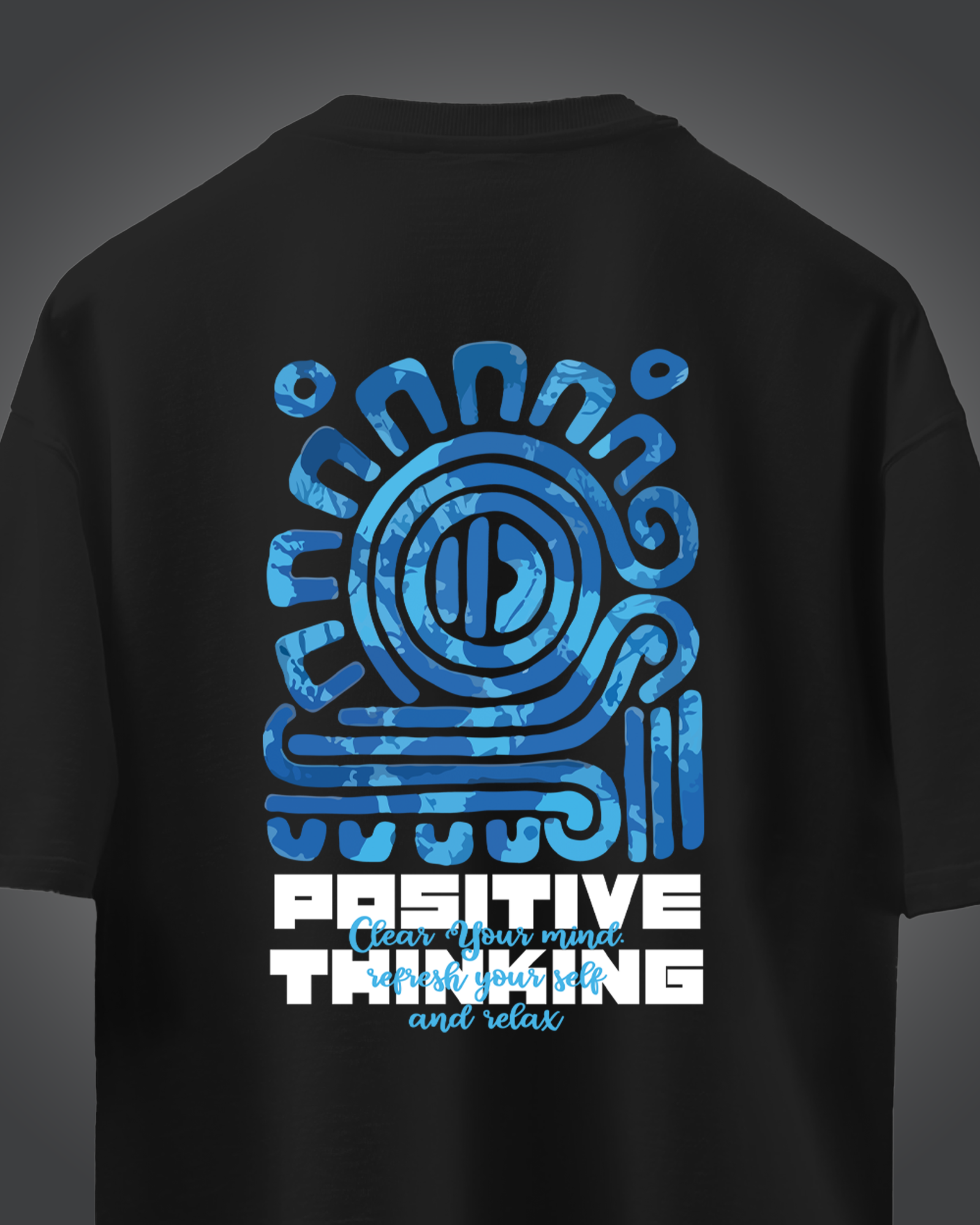 Positive Thinking Oversized Tee - Image 3