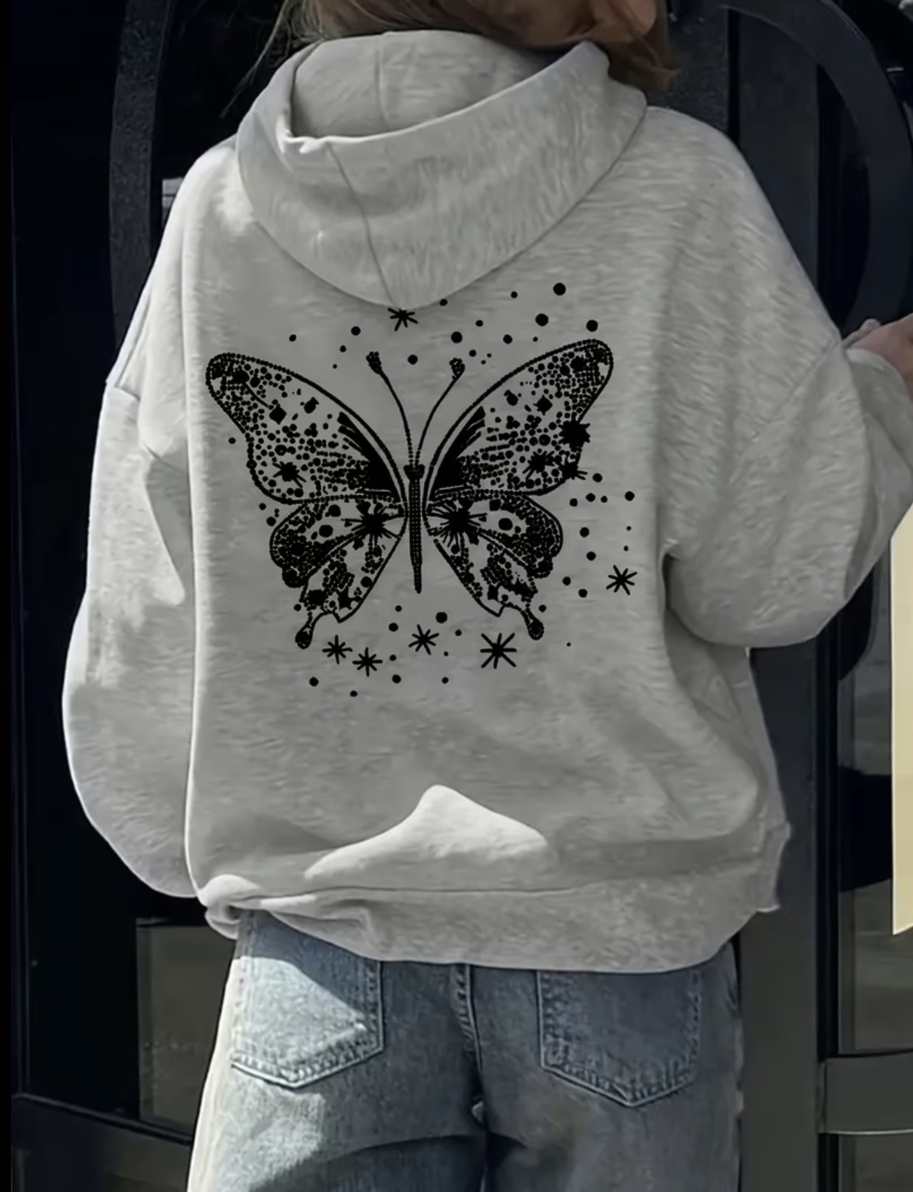 Y2K Butterfly Zipper Hoodie in Pakistan | Fashion Vault - Image 3
